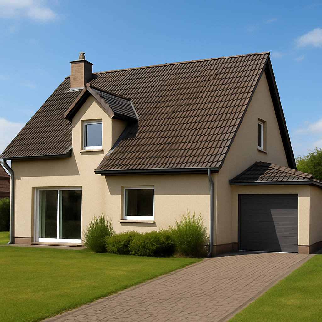 Haus vor Sanierung und Umbau im Vergleich zu danach